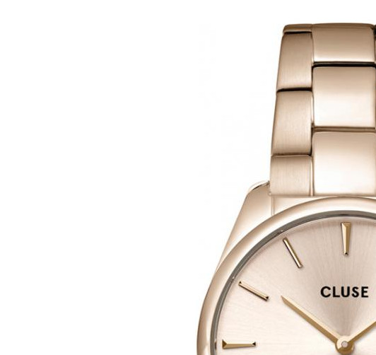Cluse Feroce Petite Steel Pink Gold Color CW11201 - zegarek damski 4