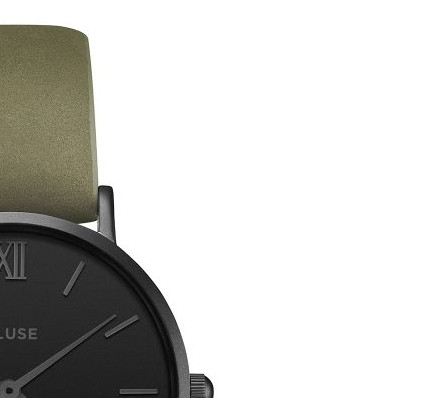 Cluse Minuit Full Black Olive Green CL30007 5