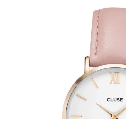 Cluse Minuit Rose Gold WhitePink CL30001 4