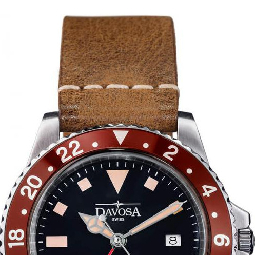 Davosa VINTAGE DIVER QUARTZ 162.500.65 - zegarek męski 3