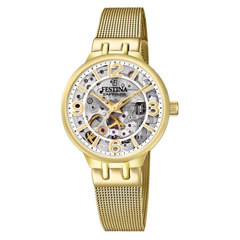 Festina Automatic Skeleton Sapphire F20580/1 - zegarek damski 7