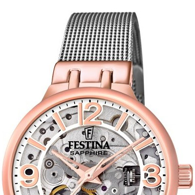 Festina Automatic Skeleton Sapphire F20581/1 - zegarek damski 3