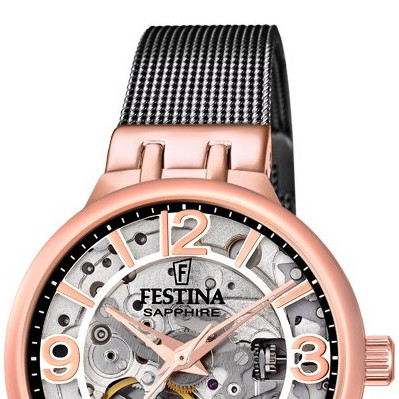 Festina Automatic Skeleton Sapphire F20581/3 - zegarek damski 3