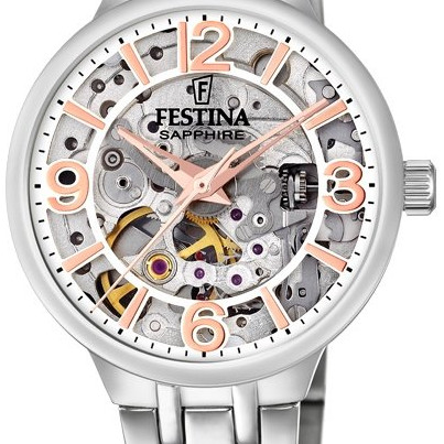 Festina Automatic Skeleton Sapphire F20614/1 - zegarek damski 2