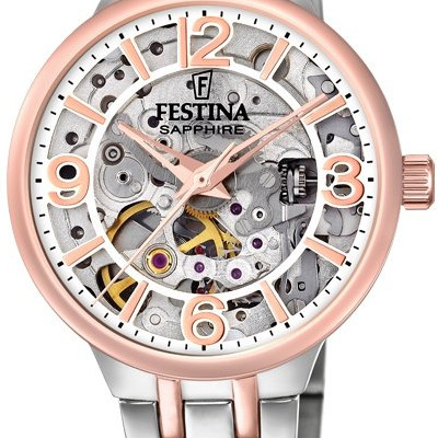 Festina Automatic Skeleton Sapphire F20615/1 - zegarek damski 2