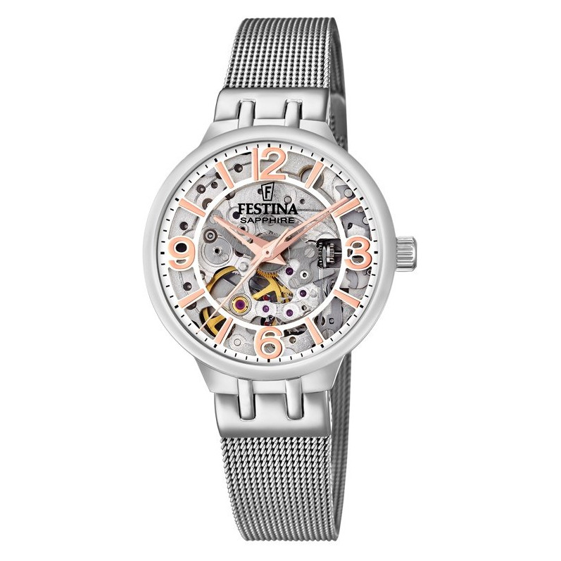 Festina Automatic Skeleton Sapphire F20579/1 - zegarek damski 1