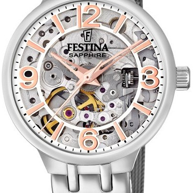 Festina Automatic Skeleton Sapphire F20579/1 - zegarek damski 2