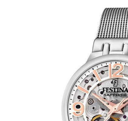 Festina Automatic Skeleton Sapphire F20579/1 - zegarek damski 4