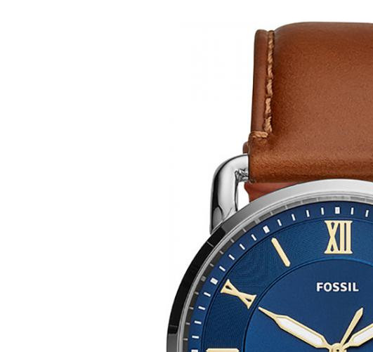 Fossil COPELAND THREE-HAND BROWN LEATHER FS5661 - zegarek męski 4