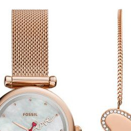 Fossil Carlie Mini ES4867SET - zegarek damski 3