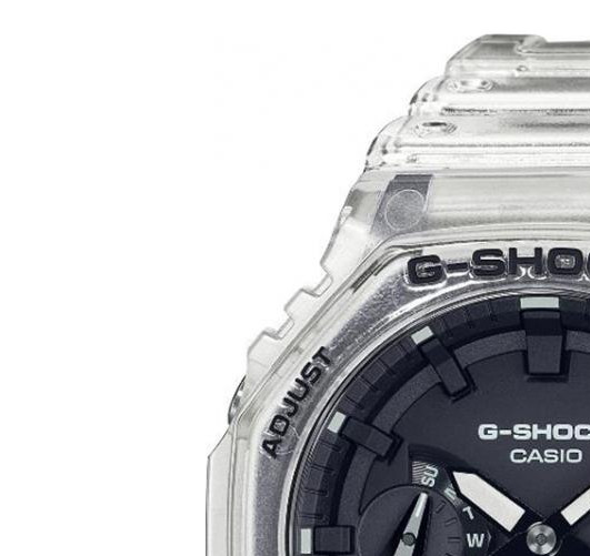 G-shock Casio Octagon White Skeleton GA-2100SKE-7A - zegarek męski 4