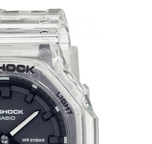 G-shock Casio Octagon White Skeleton GA-2100SKE-7A - zegarek męski 5