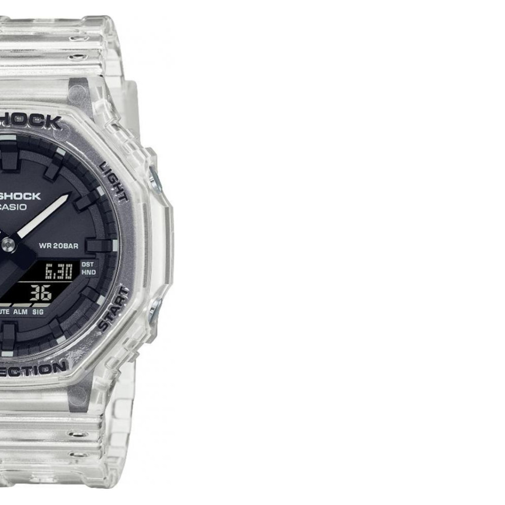 G-shock Casio Octagon White Skeleton GA-2100SKE-7A - zegarek męski 6