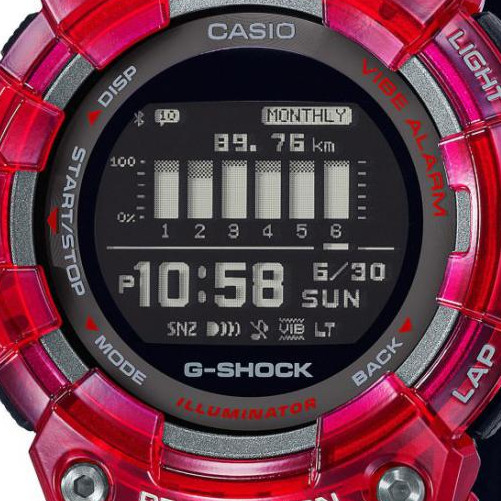 G-shock G-Squad Bluetooth Sync Step Tracker GBD-100SM-4A1 - zegarek męski 2