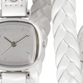 Komono Moneypenny Woven White 2