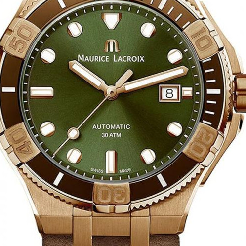 Maurice Lacroix AIKON GENT VENTURER AUTOMATIC BRONZE CERAMIC SET LIMITED EDITION AI6058-BRZ01-630-1 - zegarek męski 2