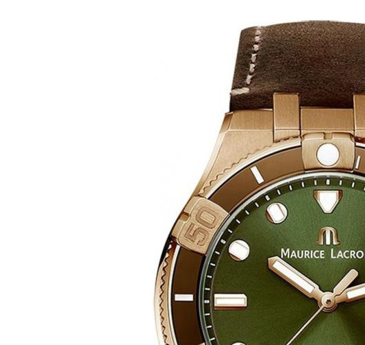 Maurice Lacroix AIKON GENT VENTURER AUTOMATIC BRONZE CERAMIC SET LIMITED EDITION AI6058-BRZ01-630-1 - zegarek męski 4