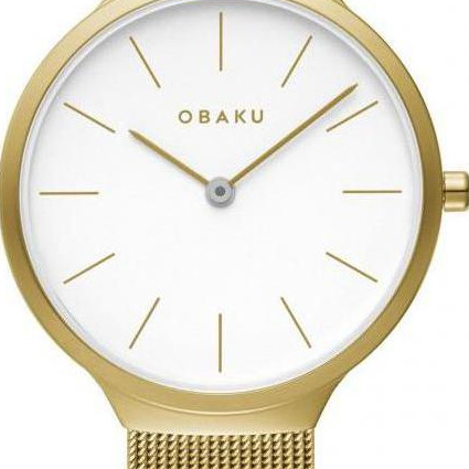 Obaku ARK LILLE - GOLD V240LXGWMG - zegarek damski 2