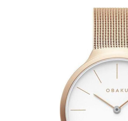 Obaku ARK LILLE - ROSE V240LXVWMV - zegarek damski 4