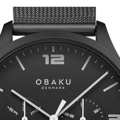 Obaku ASK - CHARCOAL V249GMBBMB - zegarek męski 3