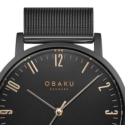 Obaku BRINK - CHARCOAL V248GXBBMB - zegarek męski 3