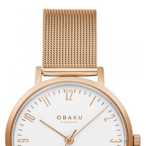Obaku BRINK LILLE - ROSE V248LXVIMV - zegarek damski 3