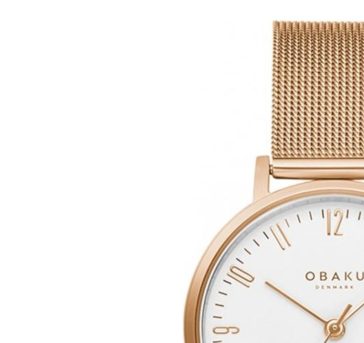 Obaku BRINK LILLE - ROSE V248LXVIMV - zegarek damski 4