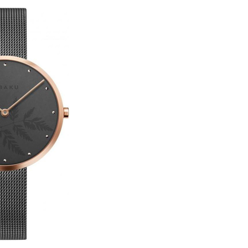 Obaku HASSEL NATUR - GRANITE  V219LXVKMJ - zegarek damski 6