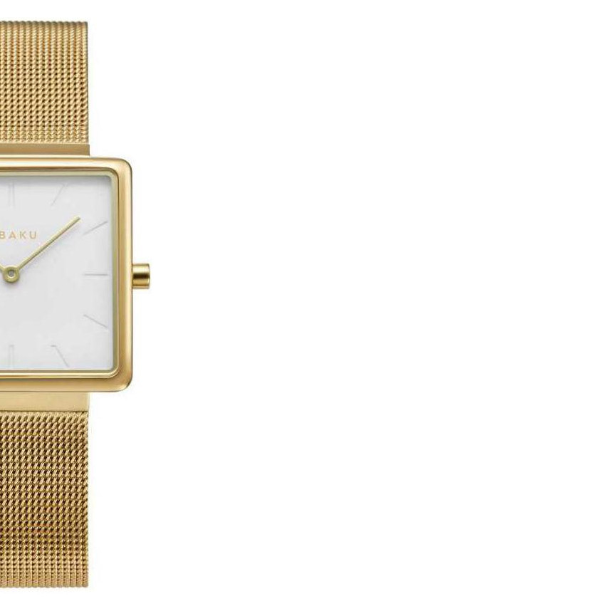 Obaku KVADRAT - GOLD V236LXGIMG - zegarek damski 6