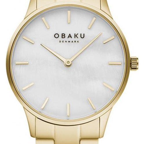 Obaku LYNG LILLE - GOLD V247LXGWSG - zegarek damski 2
