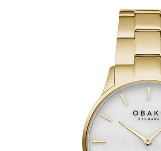 Obaku LYNG LILLE - GOLD V247LXGWSG - zegarek damski 4