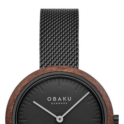 Obaku TRAE LILLE - CHARCOAL V245LXBBMB - zegarek damski 3