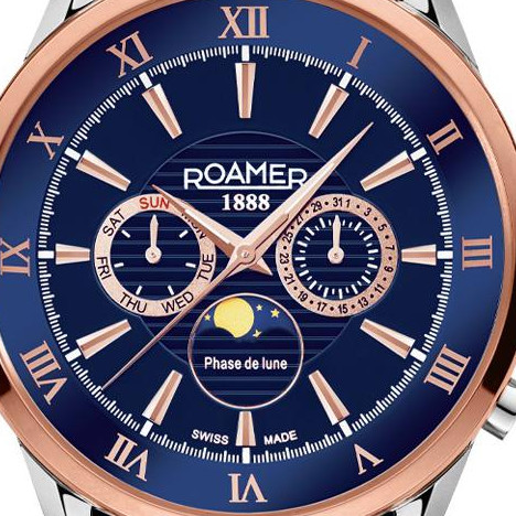Roamer Superior Moon Phase 508821 47 43 05 - zegarek męski 2
