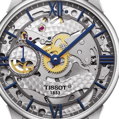 Tissot CHEMIN DES TOURELLES SQUELETTE T0994051141800 2