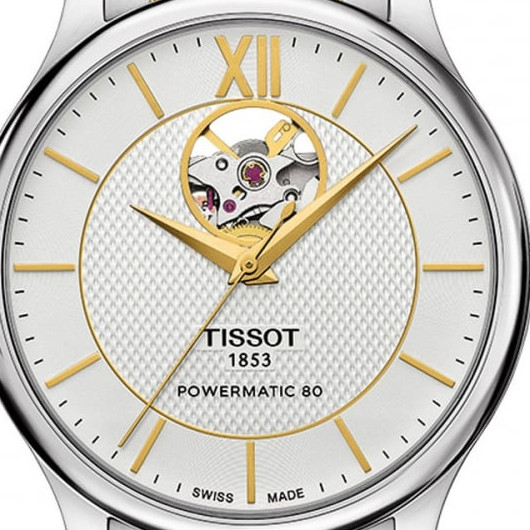 Tissot TRADITION Automatic Open Heart T0639072203800 2