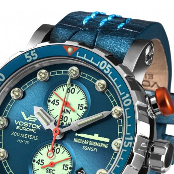 Vostok Europe SSN 571 Nuclear Submarine Chrono VK61-571A610 - zegarek męski 3