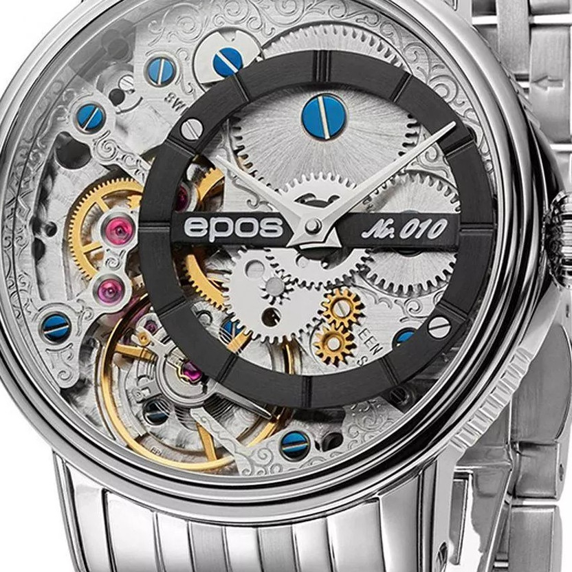 Epos Oeuvre D'Art Verso Skeleton Limited Edition 3435.313.20.15.30 - zegarek męski 2