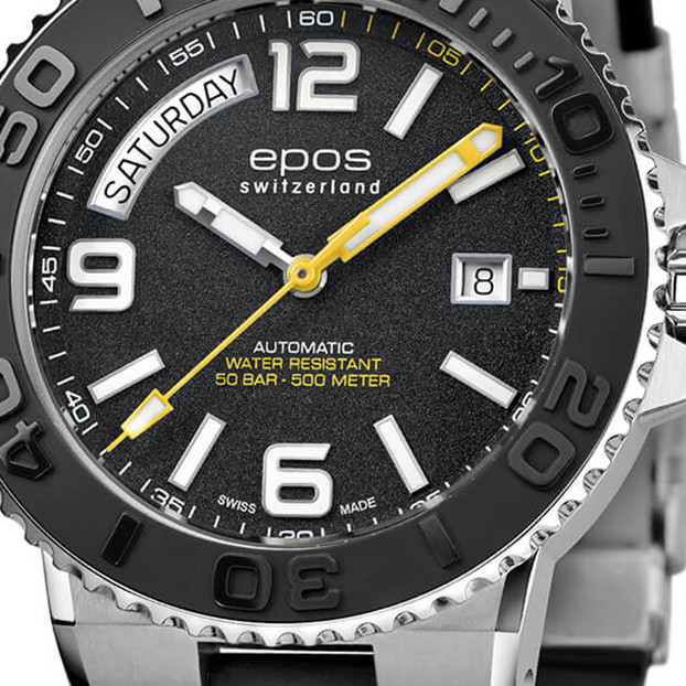 Epos Sportive Diver Day Date 3441.142.20.95.55 - zegarek męski 2