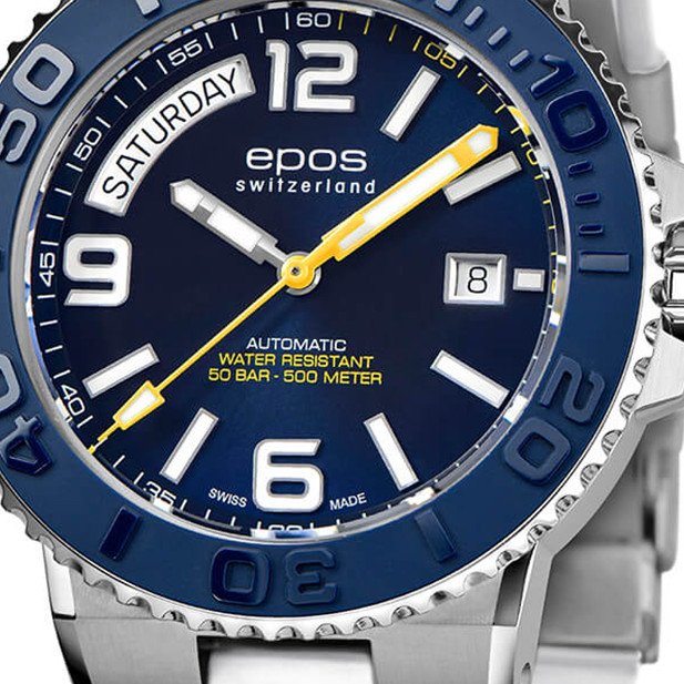 Epos Sportive Diver Day Date 3441.142.96.96.50 - zegarek męski 2