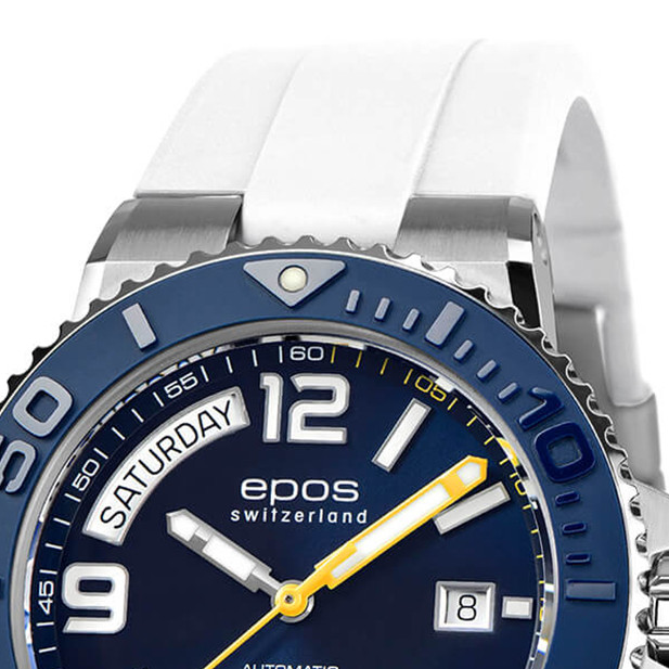 Epos Sportive Diver Day Date 3441.142.96.96.50 - zegarek męski 3