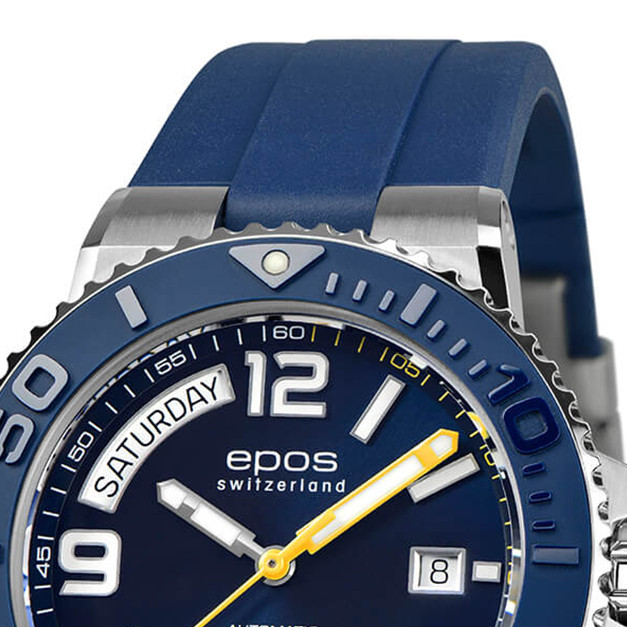 Epos Sportive Diver Day Date 3441.142.96.96.56 - zegarek męski 3