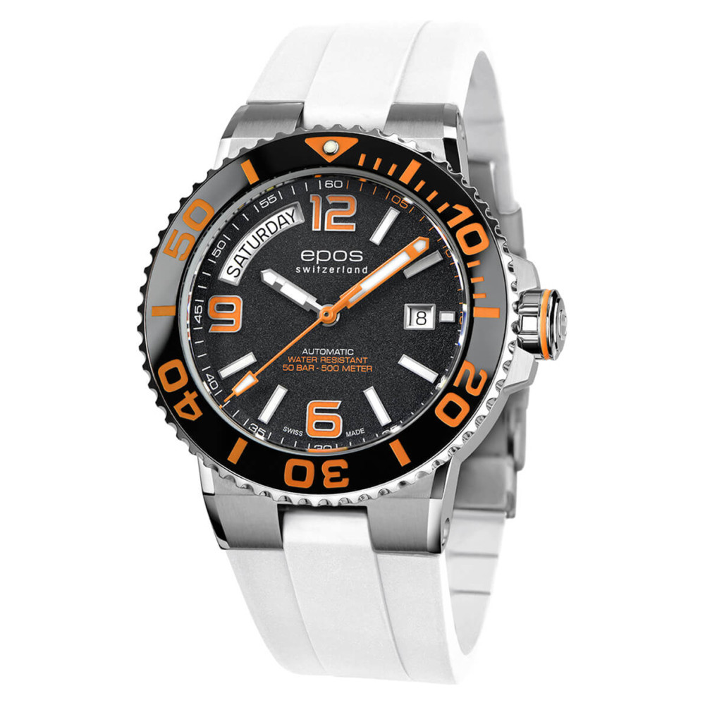 Epos Sportive Diver Day Date 3441.142.99.92.50 - zegarek męski 7