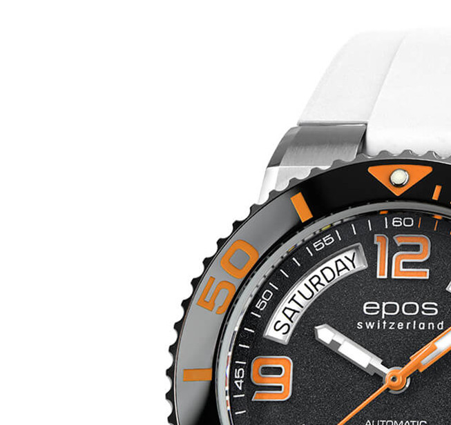 Epos Sportive Diver Day Date 3441.142.99.92.50 - zegarek męski 4