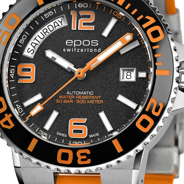 Epos Sportive Diver Day Date 3441.142.99.92.52 - zegarek męski 2