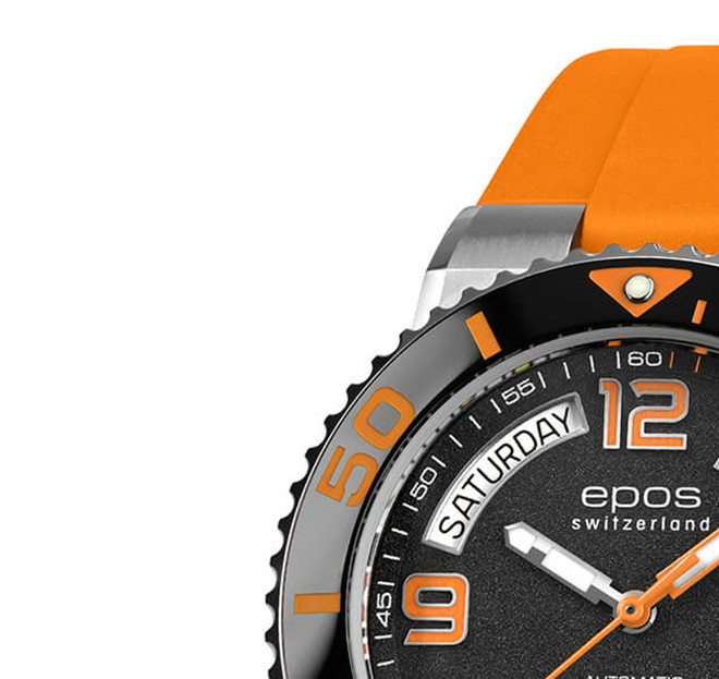 Epos Sportive Diver Day Date 3441.142.99.92.52 - zegarek męski 4