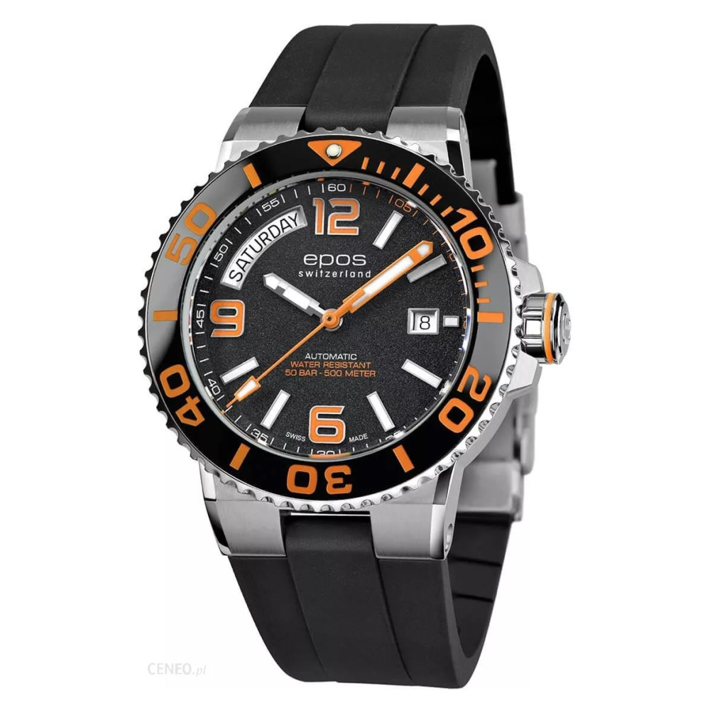 Epos Sportive Diver Day Date 3441.142.99.92.55 - zegarek męski 7