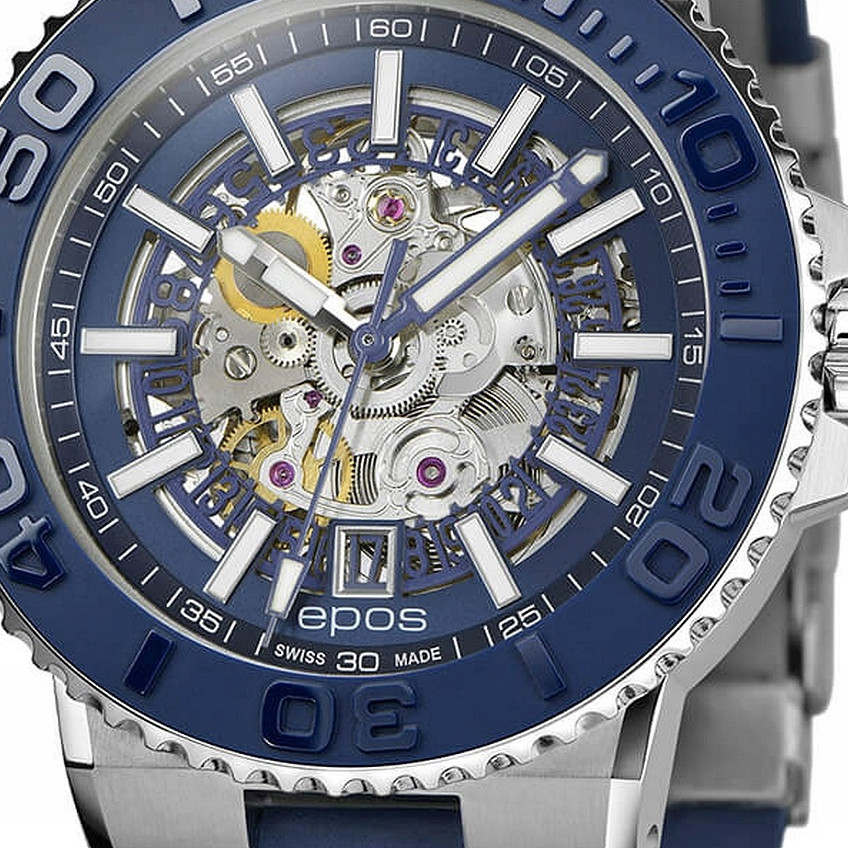 Epos Sportive Diver Skeleton 3441.135.26.16.56 - zegarek męski 2