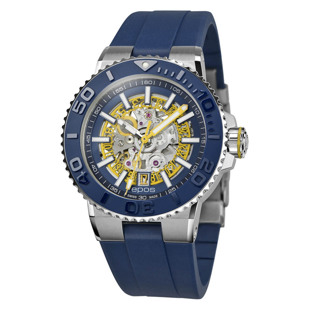 Epos Sportive Diver Skeleton 3441.135.96.16.56 - zegarek męski 7
