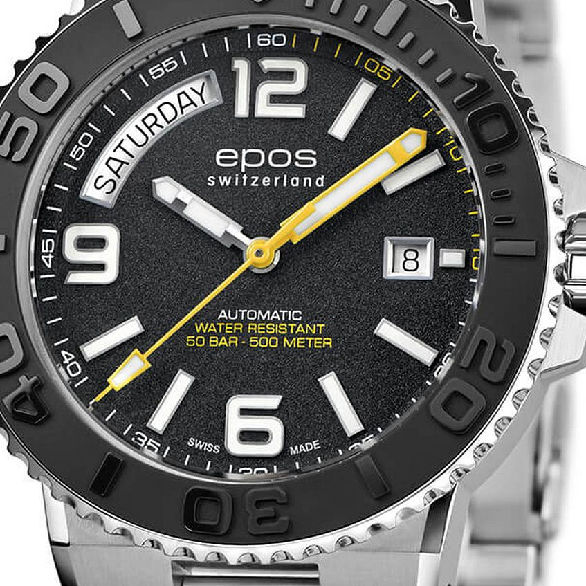 Epos Sportive Diver Day Date 3441.142.20.95.30 - zegarek męski 2