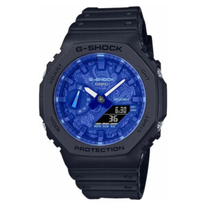 G-shock Carbon Blue Paisley GA-2100BP-1A - zegarek męski